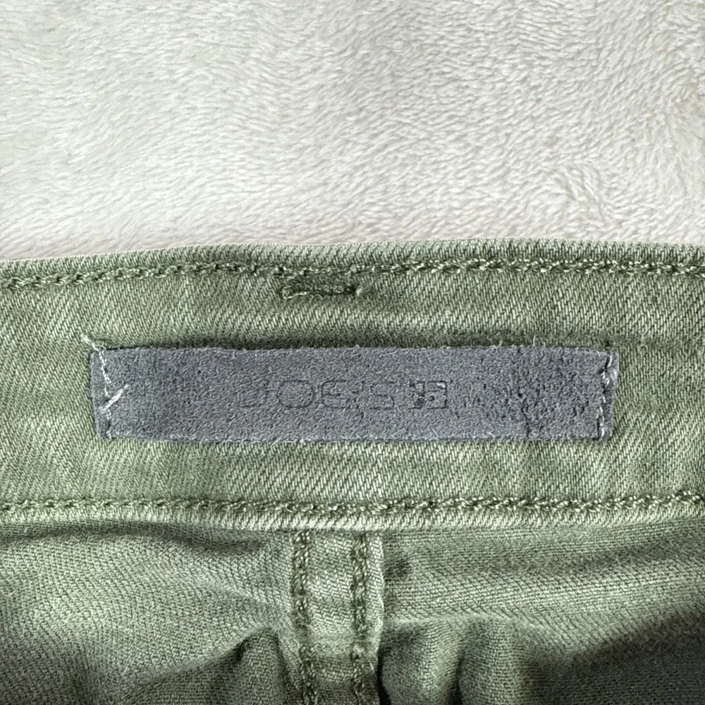 Joe's Jeans Women's Skinny Fit Ankle Raw Hem Size 27x27 Green Stretch - Picture 3 of 9